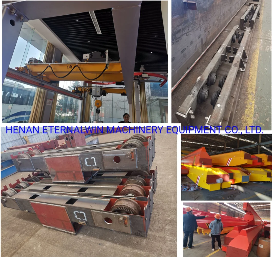 Hoist Wire Conductor Wireless Remote Control Double Beam Overhead Crane Rotating Trolley 20 Ton 120 Ton Price