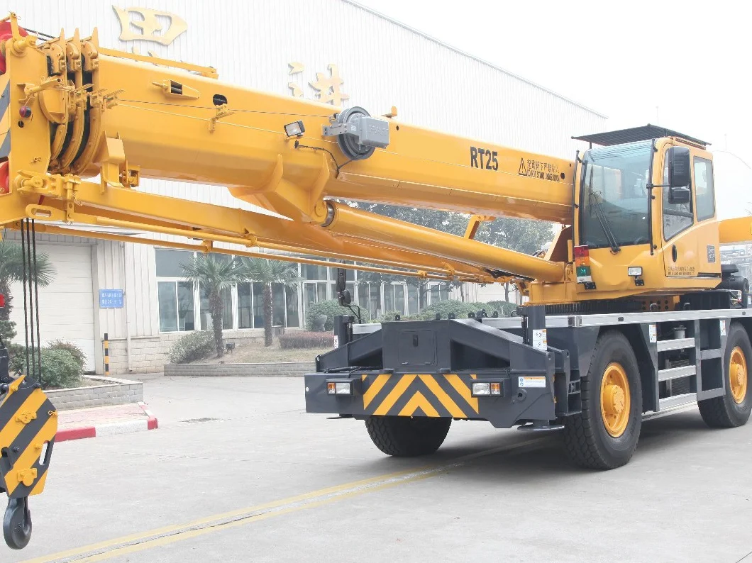 Chinese Manufacturer Acntruck Heavy Rough Terrain Crane Rt35 for Port Construction